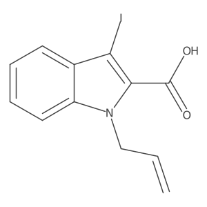1-Allyl-3-iodo-1H-indole-2-carboxylic acid结构式