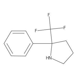 2-Phenyl-2-(trifluoromethyl)pyrrolidine结构式