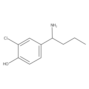 4-(1-Aminobutyl)-2-chlorophenol Structure