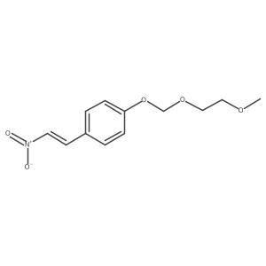 (E)-1-((2-methoxyethoxy)methoxy)-4-(2-nitrovinyl)benzene结构式