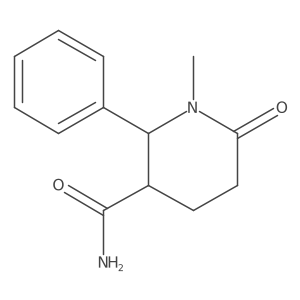 1-Methyl-6-oxo-2-phenylpiperidine-3-carboxamide Structure