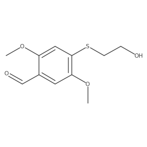 4-[(2-Hydroxyethyl)thio]-2,5-dimethoxybenzaldehyde Structure