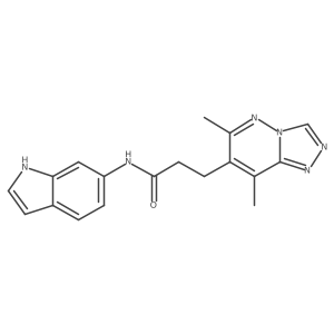3-(6,8-dimethyl[1,2,4]triazolo[4,3-b]pyridazin-7-yl)-N-(1H-indol-6-yl)propanamide Structure