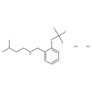 N,N-Dimethyl-N'-[2-(trifluoromethoxy)benzyl]-ethane-1,2-diamine dihydrochloride Structure