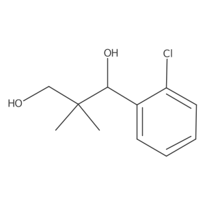 (1S)-1-(2-chlorophenyl)-2,2-dimethylpropane-1,3-diol结构式