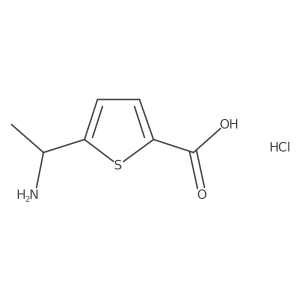 (R)-5-(1-aminoethyl)thiophene-2-carboxylic acid hydrochloride Structure