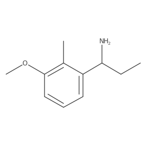 (R)-1-(3-Methoxy-2-methylphenyl)propan-1-amine结构式