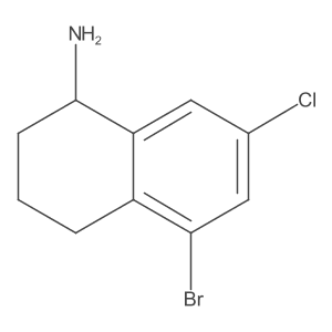 5-Bromo-7-chloro-1,2,3,4-tetrahydronaphthalen-1-amine Structure
