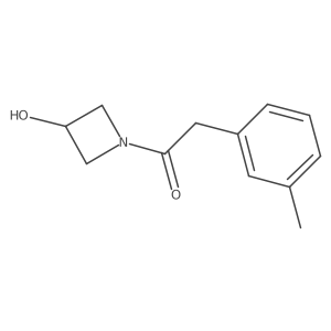 1-(3-Hydroxyazetidin-1-yl)-2-(3-methylphenyl)ethan-1-one结构式