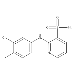 2-[(3-Chloro-4-methylphenyl)amino]pyridine-3-sulfonamide结构式