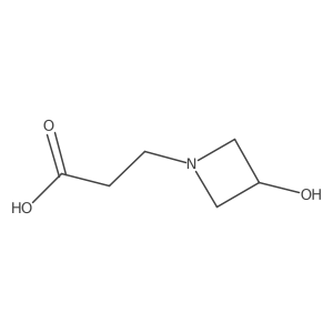 3-(3-Hydroxyazetidin-1-yl)propanoic acid结构式