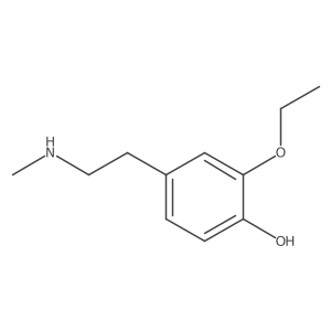 2-Ethoxy-4-[2-(methylamino)ethyl]phenol Structure