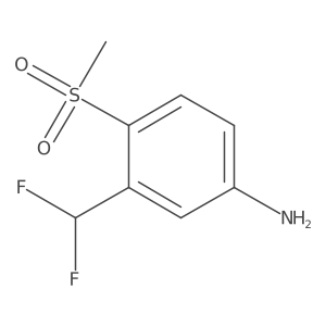 3-(Difluoromethyl)-4-methanesulfonylaniline结构式
