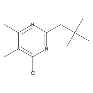 4-Chloro-5,6-dimethyl-2-neopentylpyrimidine Structure