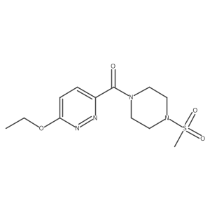 (6-Ethoxypyridazin-3-yl)(4-(methylsulfonyl)piperazin-1-yl)methanone结构式