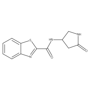 N-(5-oxopyrrolidin-3-yl)-1,3-benzothiazole-2-carboxamide Structure