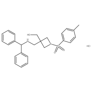 (3-((Benzhydrylamino)methyl)-1-tosylazetidin-3-yl)methanol hydrochloride Structure