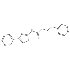 4-phenyl-N-(4-(pyridin-3-yl)thiazol-2-yl)butanamide结构式