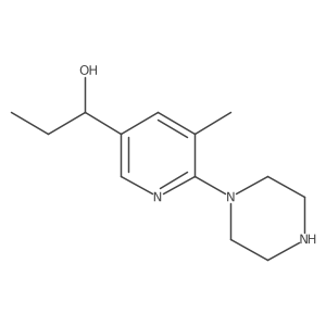 1-(5-Methyl-6-(piperazin-1-yl)pyridin-3-yl)propan-1-ol Structure