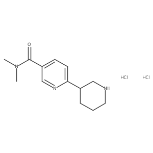 1',2',3',4',5',6'-Hexahydro-[2,3']bipyridinyl-5-carboxylic aciddimethylamide dihydrochloride结构式