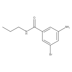 3-Amino-5-bromo-N-propylbenzamide结构式
