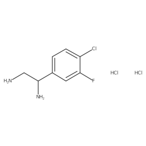 (1S)-1-(4-Chloro-3-fluorophenyl)ethane-1,2-diamine 2hcl结构式