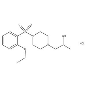 1-(4-((2-Ethoxyphenyl)sulfonyl)piperazin-1-yl)propan-2-ol hydrochloride Structure