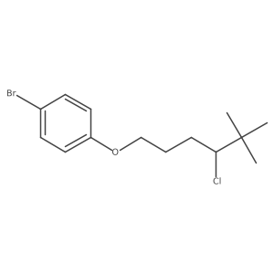 Benzene, 1-bromo-4-[(4-chloro-5,5-dimethylhexyl)oxy]- Structure