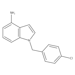 1-(4-Chlorobenzyl)-1H-indol-4-amine结构式