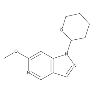 6-Methoxy-1-(tetrahydro-2H-pyran-2-yl)-1H-pyrazolo[4,3-c]pyridine Structure