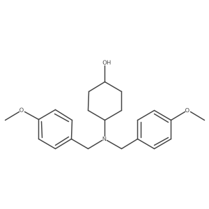(1r,4r)-4-(Bis(4-methoxybenzyl)amino)cyclohexanol结构式
