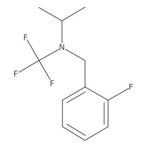 N-(2-fluorobenzyl)-N-(trifluoromethyl)propan-2-amine结构式
