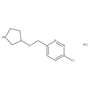 (S)-3-chloro-6-((pyrrolidin-3-yloxy)methyl)pyridazine hydrochloride结构式