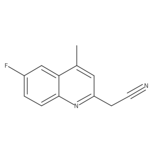 2-(6-Fluoro-4-methylquinolin-2-yl)acetonitrile Structure