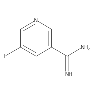 (5-Iodopyridin-3-yl)methanediamine Structure