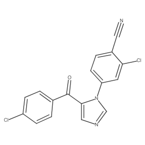2-Chloro-4-[5-(4-chloro-benzoyl)-imidazol-1-yl]-benzonitrile结构式