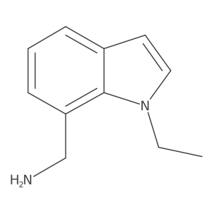 (1-Ethyl-1H-indol-7-yl)methanamine结构式