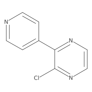2-Chloro-3-(pyridin-4-yl)pyrazine Structure