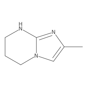 2-methyl-5H,6H,7H,8H-imidazo[1,2-a]pyrimidine结构式