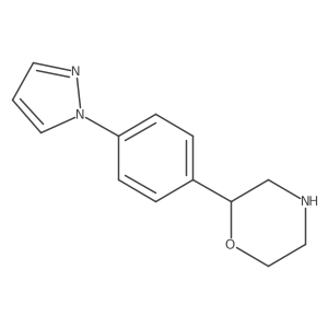 2-[4-(1H-pyrazol-1-yl)phenyl]morpholine结构式