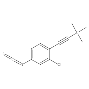 2-Chloro-4-isothiocyanato-1-[2-(trimethylsilyl)ethynyl]benzene Structure