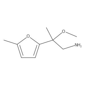 2-Methoxy-2-(5-methylfuran-2-yl)propan-1-amine结构式