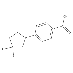 4-(3,3-Difluorocyclopentyl)benzoic acid结构式