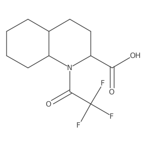 1-(Trifluoroacetyl)-decahydroquinoline-2-carboxylic acid Structure