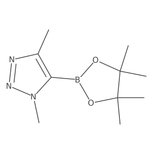 1,4-Dimethyl-5-(4,4,5,5-tetramethyl-1,3,2-dioxaborolan-2-YL)-1H-1,2,3-triazole Structure