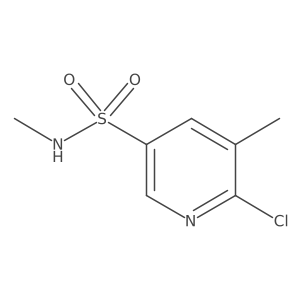 6-Chloro-N,5-dimethylpyridine-3-sulfonamide Structure