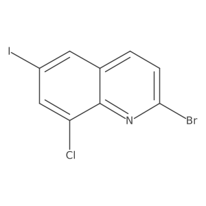 2-Bromo-8-chloro-6-iodoquinoline Structure