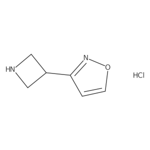3-(Azetidin-3-yl)-1,2-oxazole hydrochloride结构式