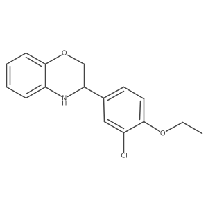 3-(3-Chloro-4-ethoxyphenyl)-3,4-dihydro-2H-benzo[b][1,4]oxazine结构式