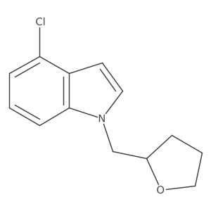 4-Chloro-1-((tetrahydrofuran-2-yl)methyl)-1H-indole Structure